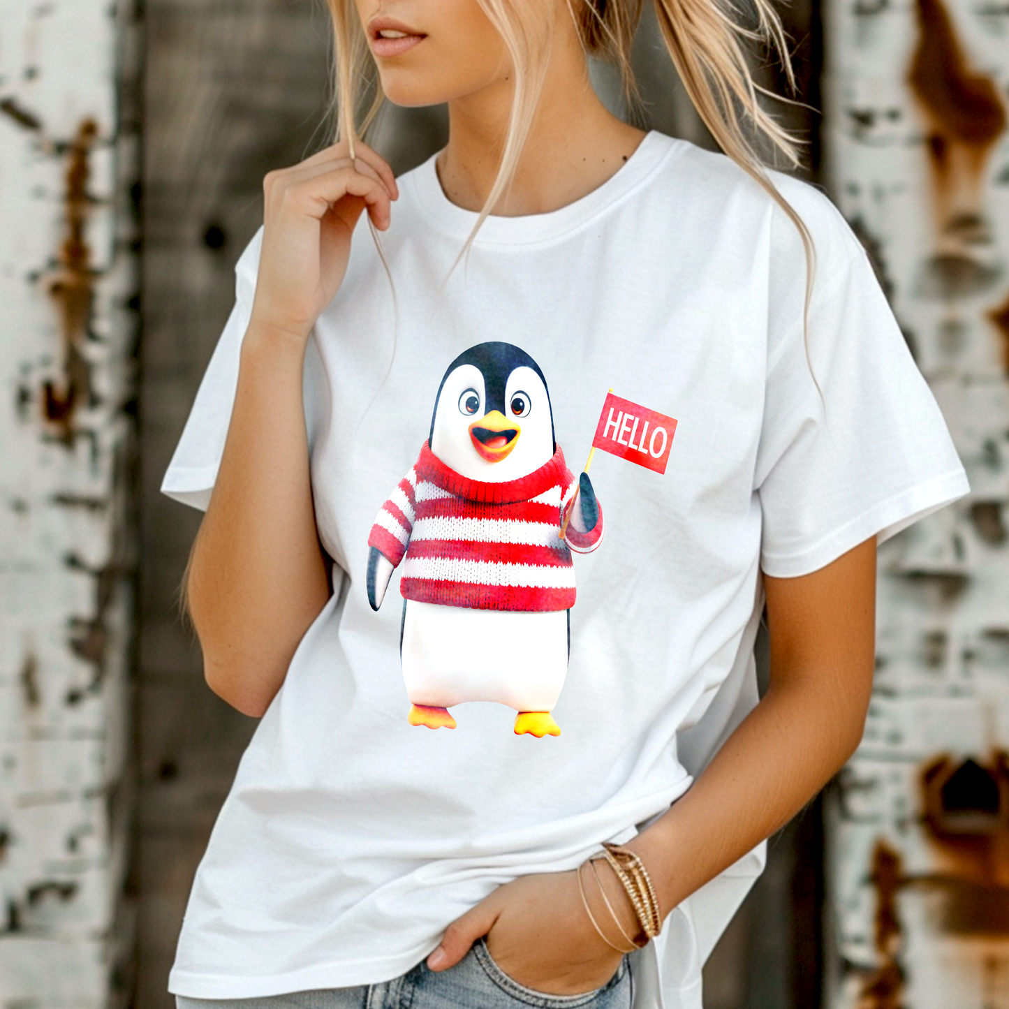 Hello Penguin – Unisex T-shirt