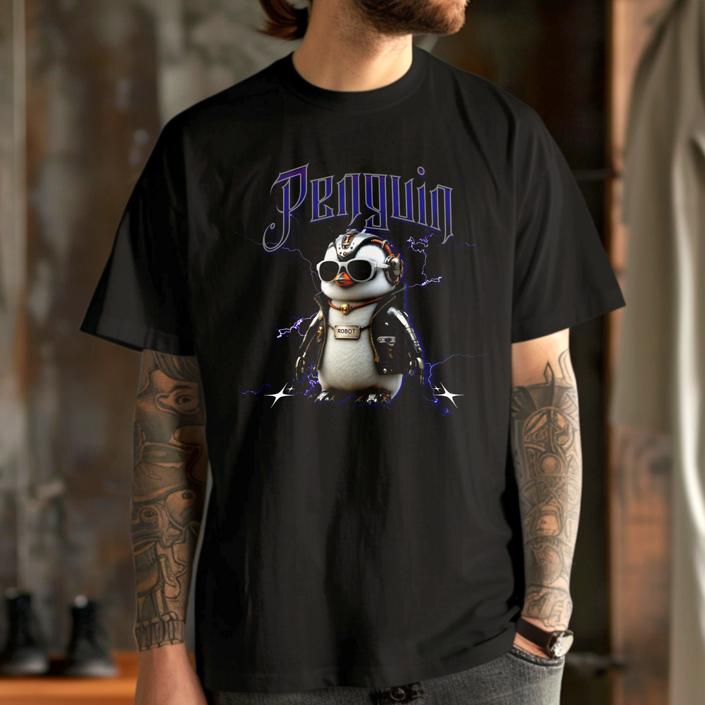 Penguin Bot β Cyber Cool Penguin β Unisex T-shirt