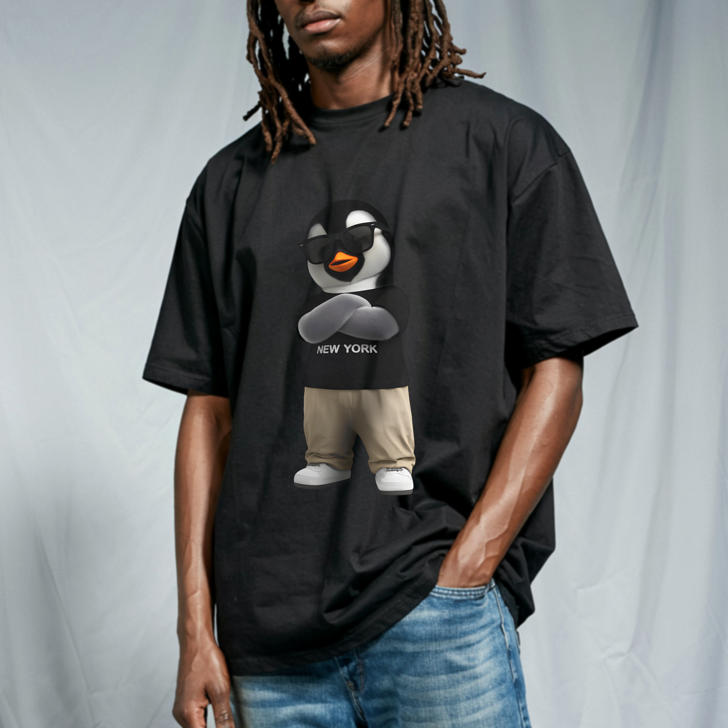 New York Attitude Penguin – Unisex T-shirt