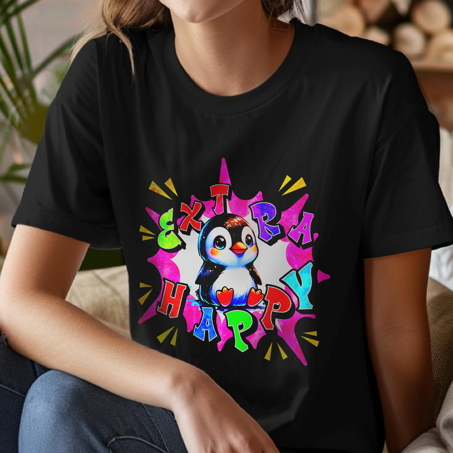 Extra Happy Penguin β Unisex T-shirt