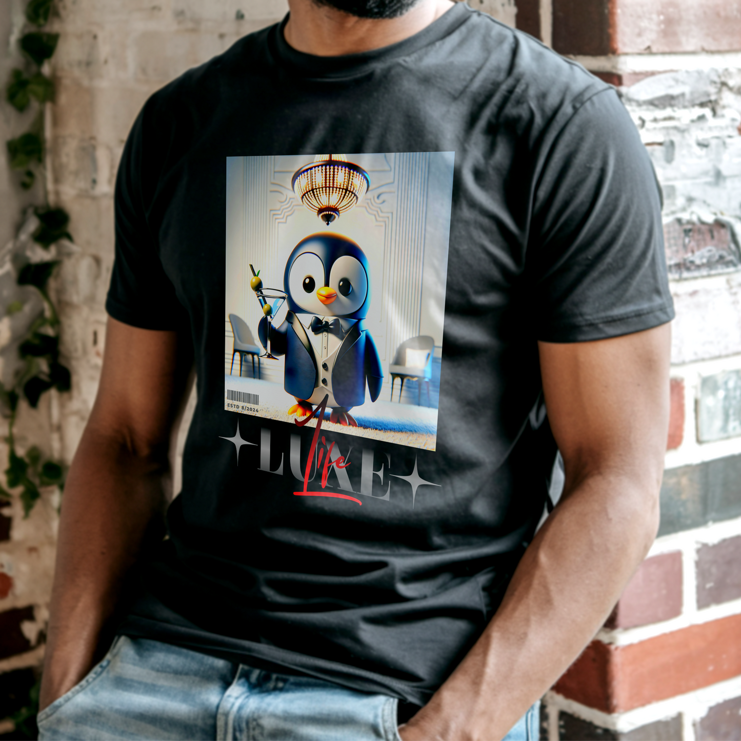 LUXE Life Penguin β Unisex T-shirt