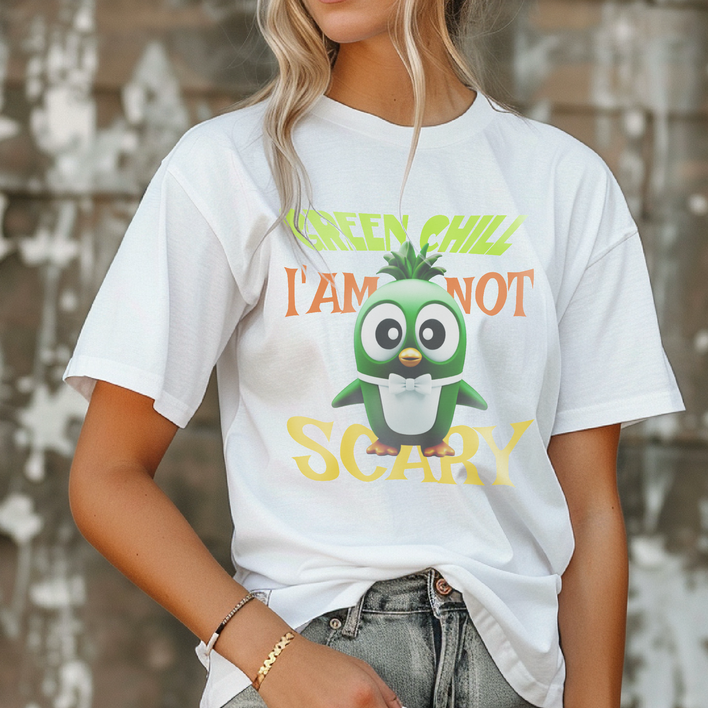 Green Chill Penguin – Unisex T-shirt