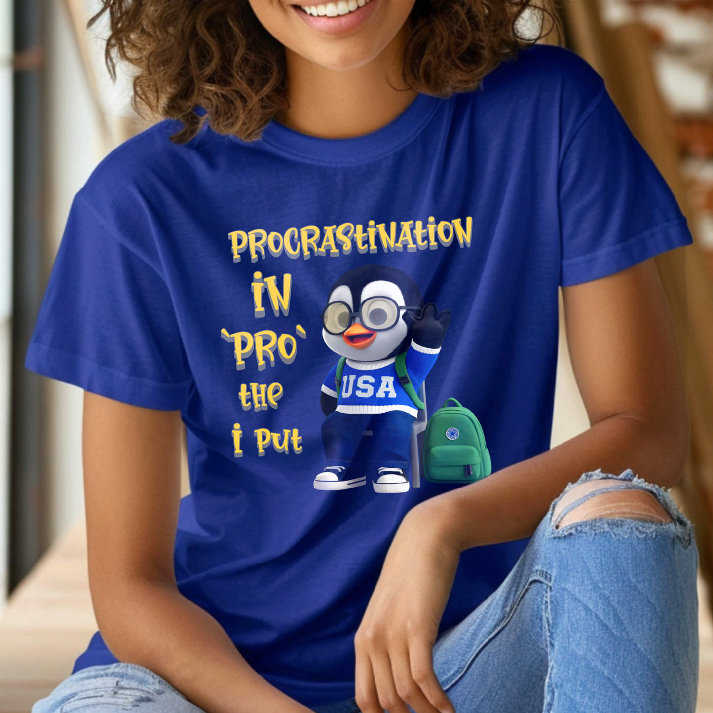 Procrastination Pro Penguin β Unisex T-shirt