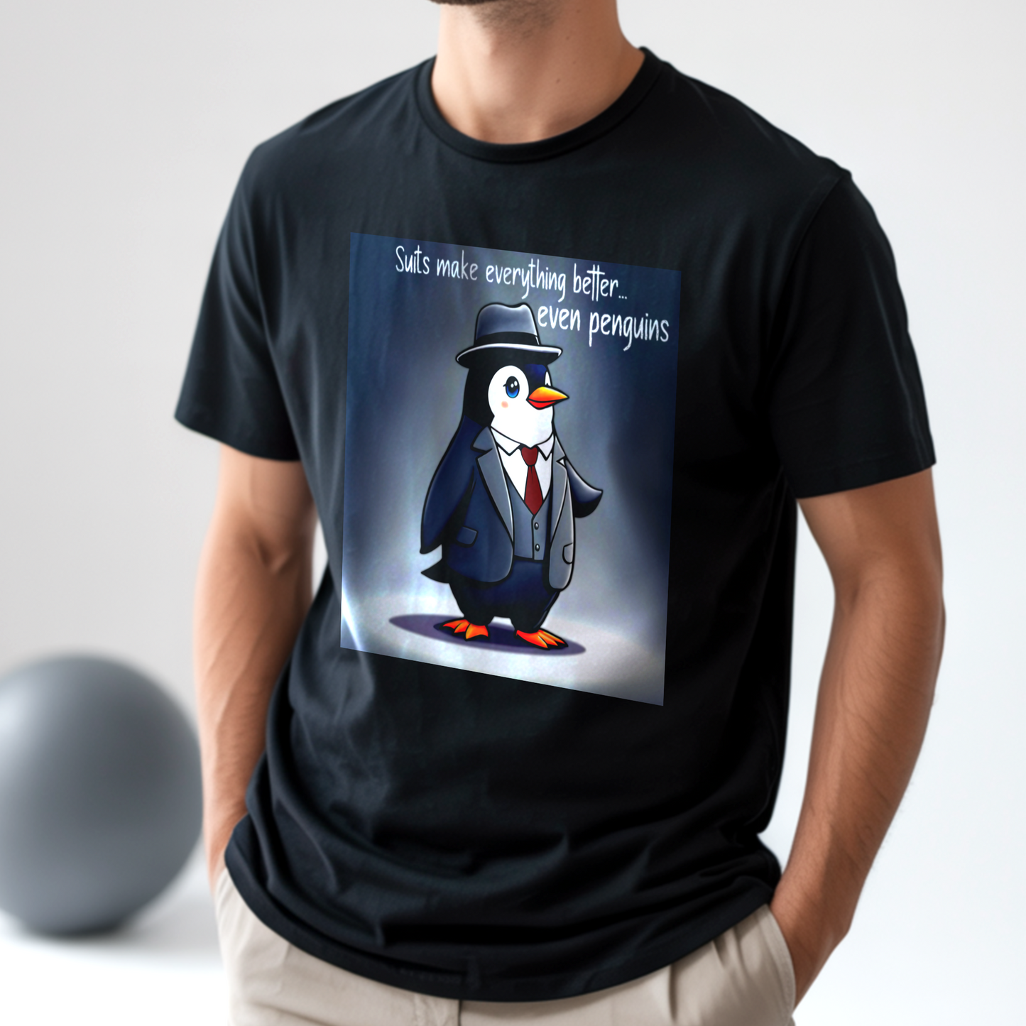 Suited Penguin Power – Unisex T-shirt