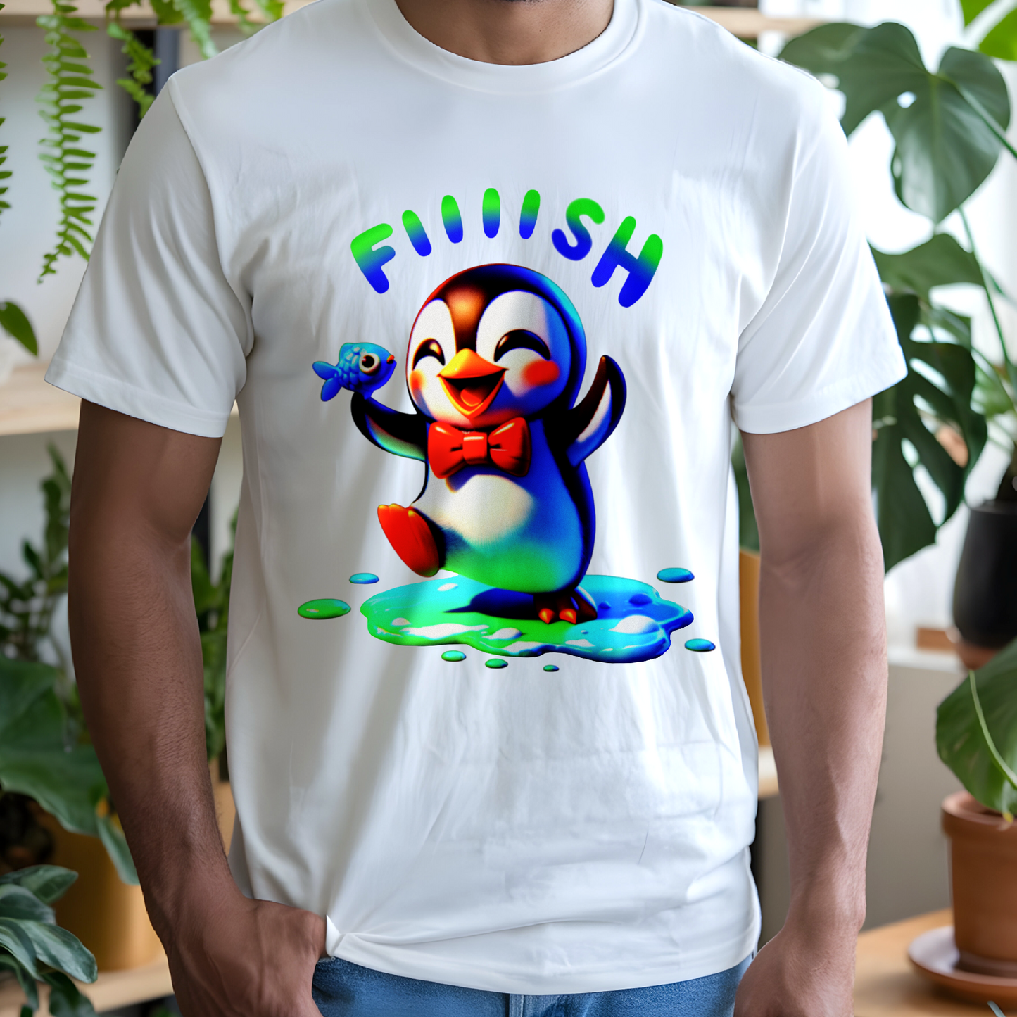 Fiiiish Lover Penguin β Unisex T-shirt