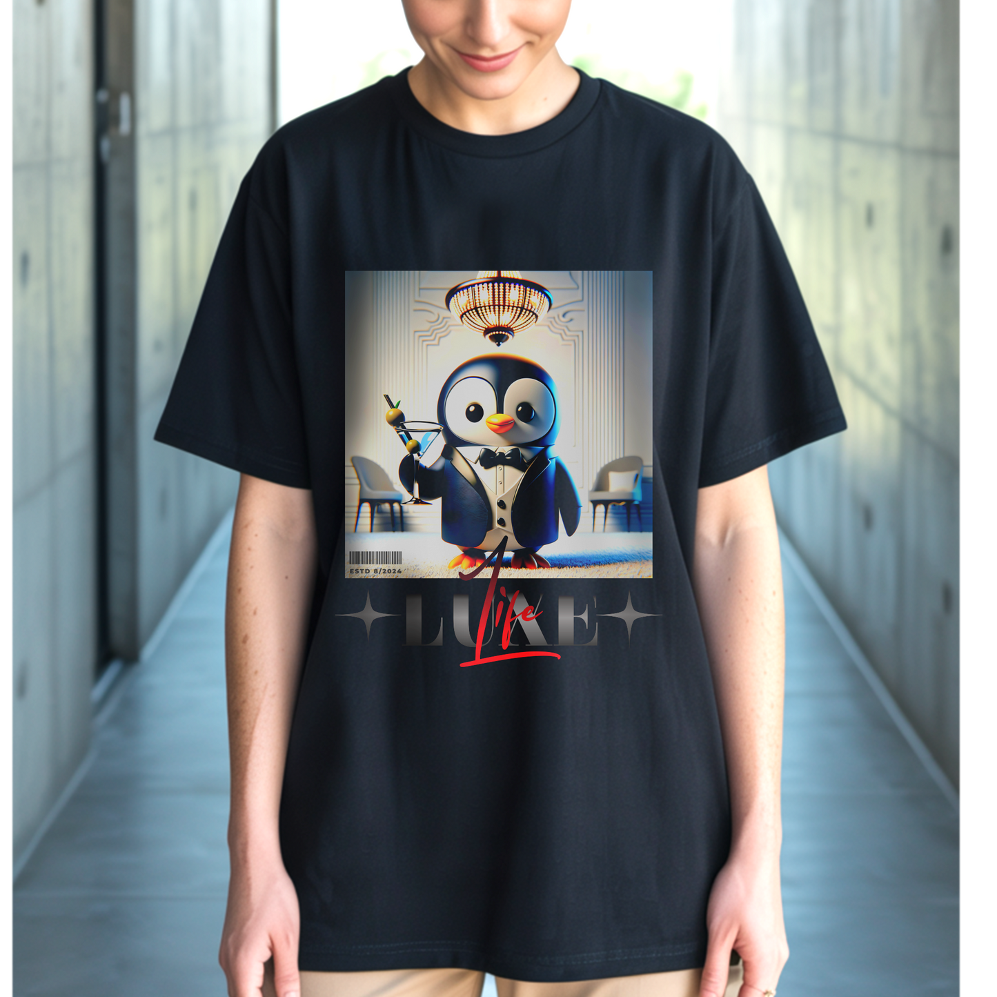 LUXE Life Penguin β Unisex T-shirt