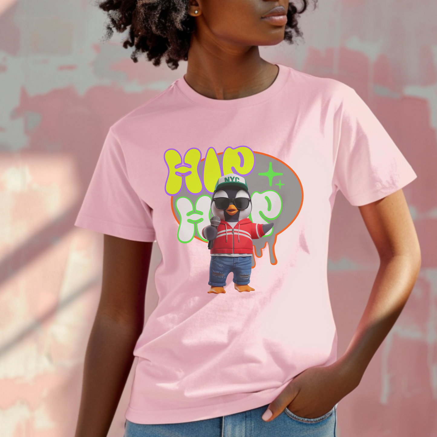 Hip Hop NYC Penguin – Unisex T-shirt