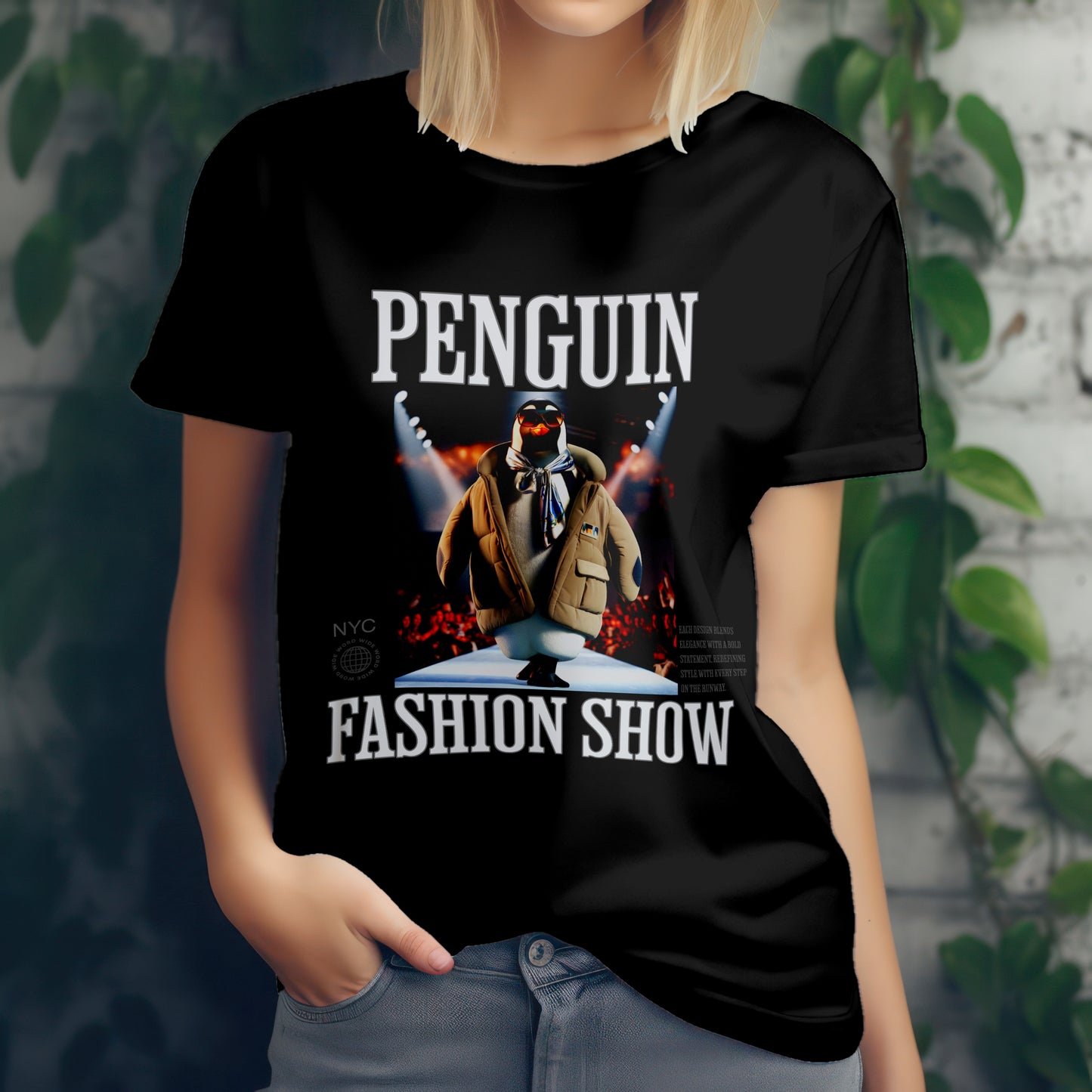 Penguin Fashion Show – Unisex T-shirt