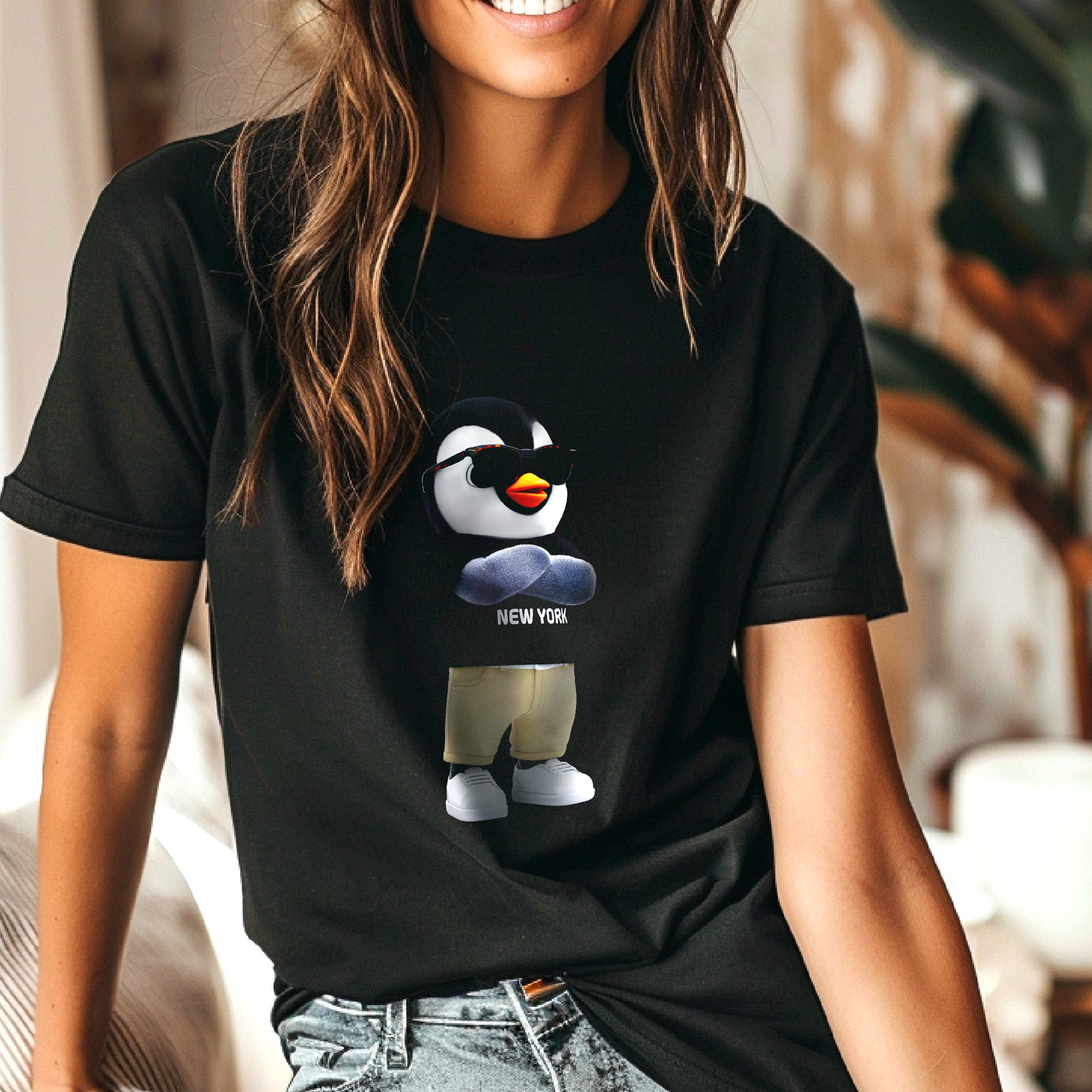NYC Attitude β Urban Penguin Unisex T-shirt