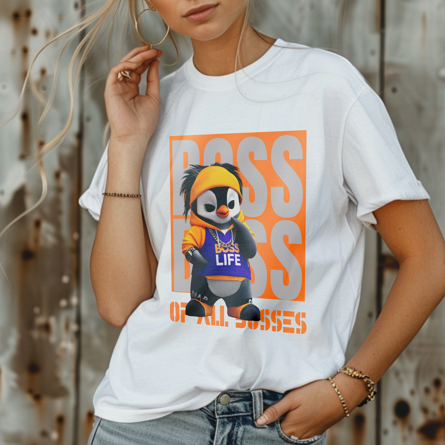 Boss of All Bosses β Street King Penguin β Unisex T-shirt