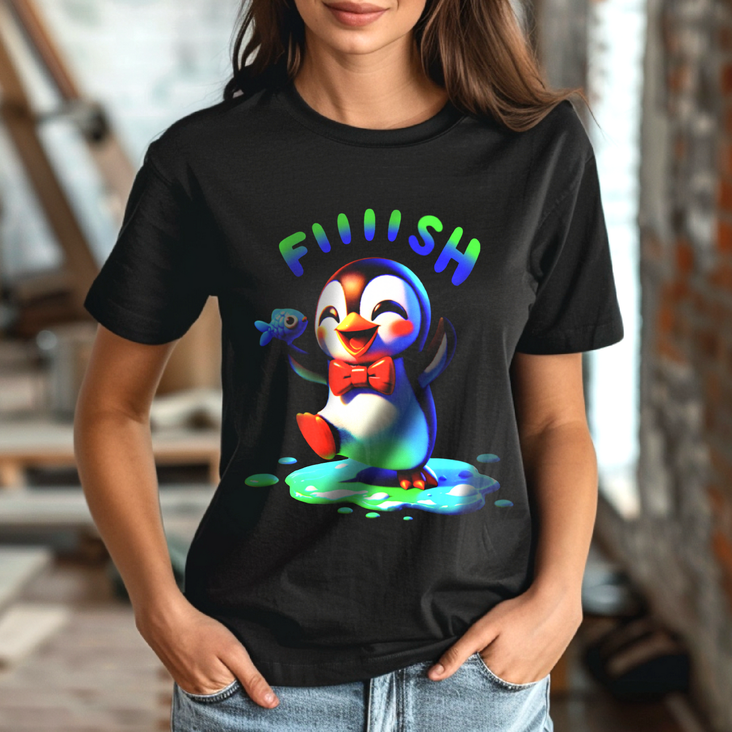 Fiiiish Lover Penguin β Unisex T-shirt