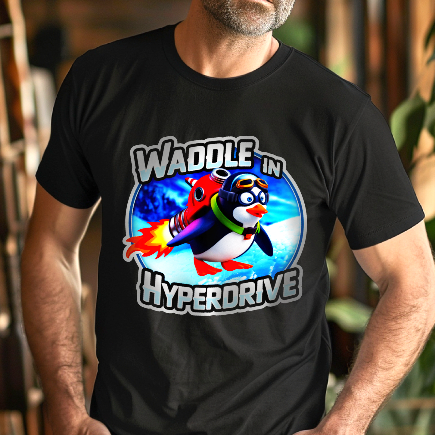 Waddle in Hyperdrive – Unisex T-shirt