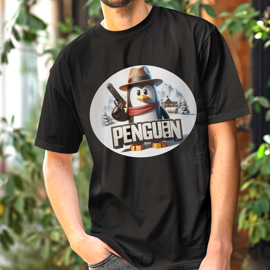 Penguin Gangsta Style – Unisex T-shirt