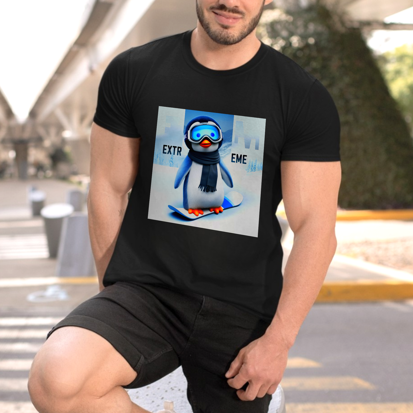 Extreme Snowboard Penguin – Unisex T-shirt