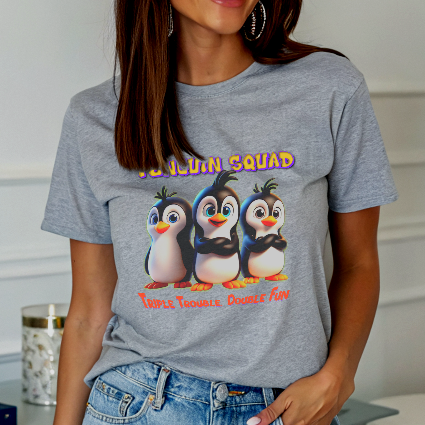 Penguin Squad – Triple Trouble, Double Fun – Unisex T-shirt