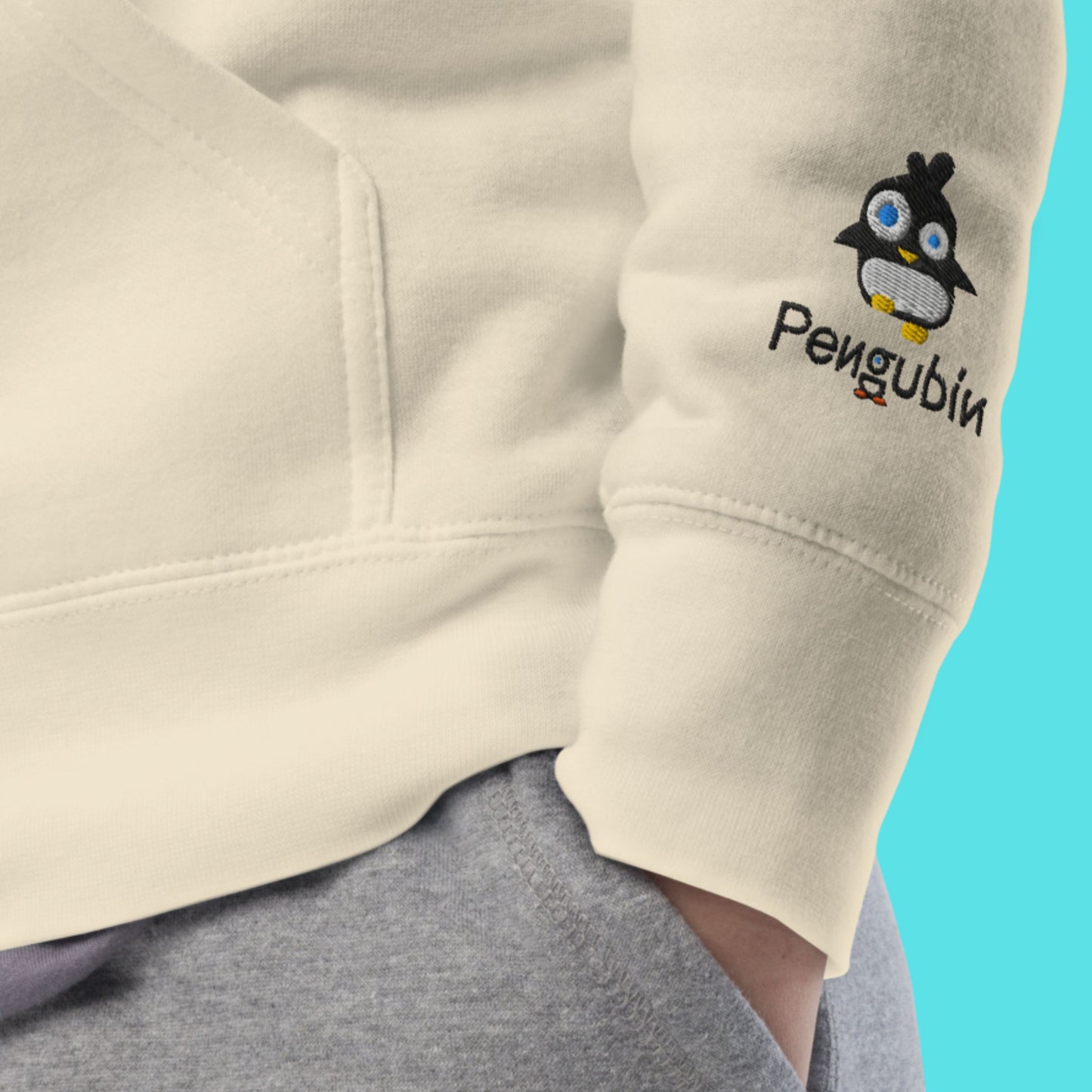 Mafia Boss Penguin – Embroidered Unisex Hoodie