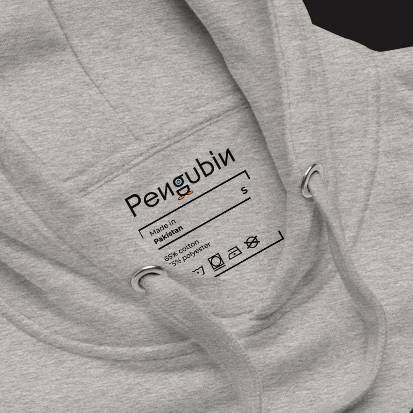 Shy Chillin’ Penguin – Embroidered Unisex Hoodie