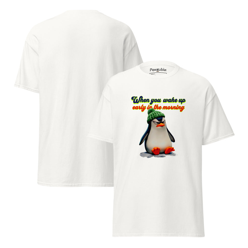 Morning Mood Penguin – Unisex T-shirt