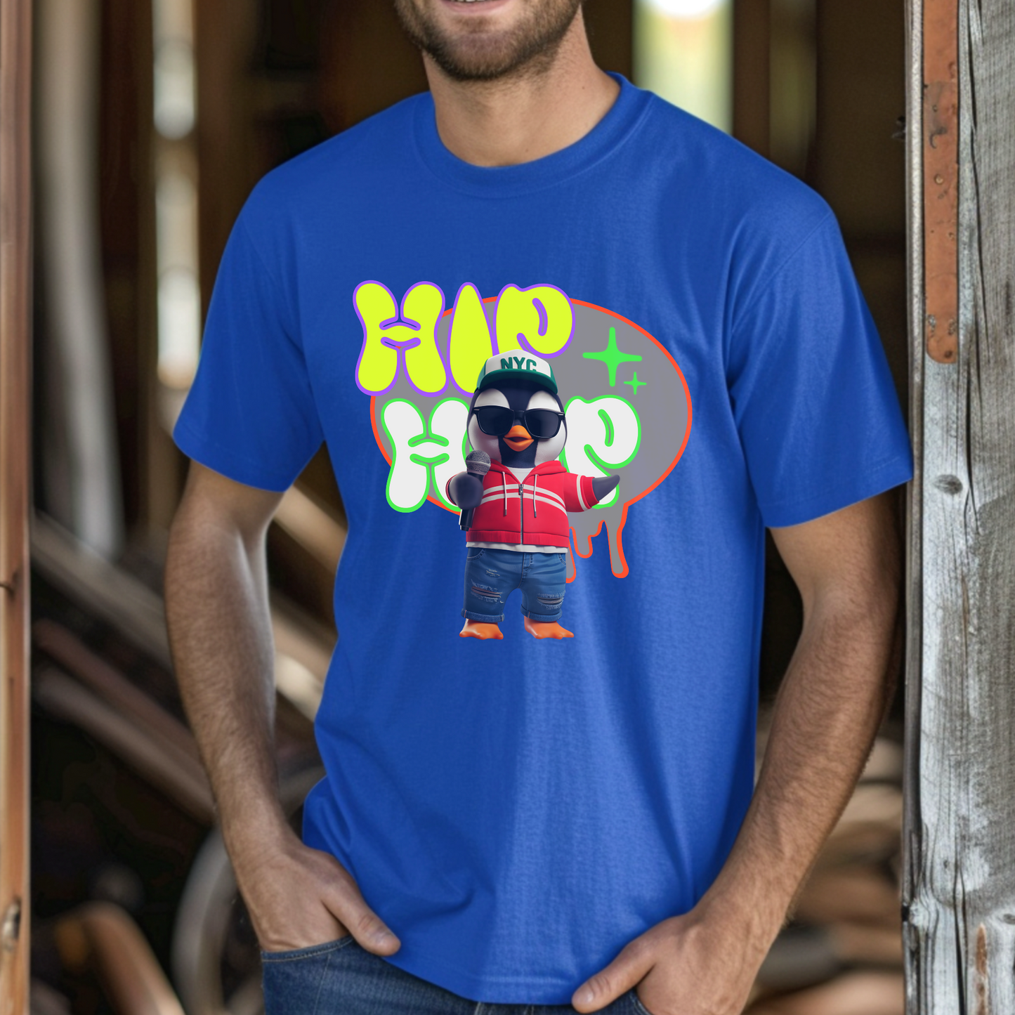 Hip Hop NYC Penguin – Unisex T-shirt