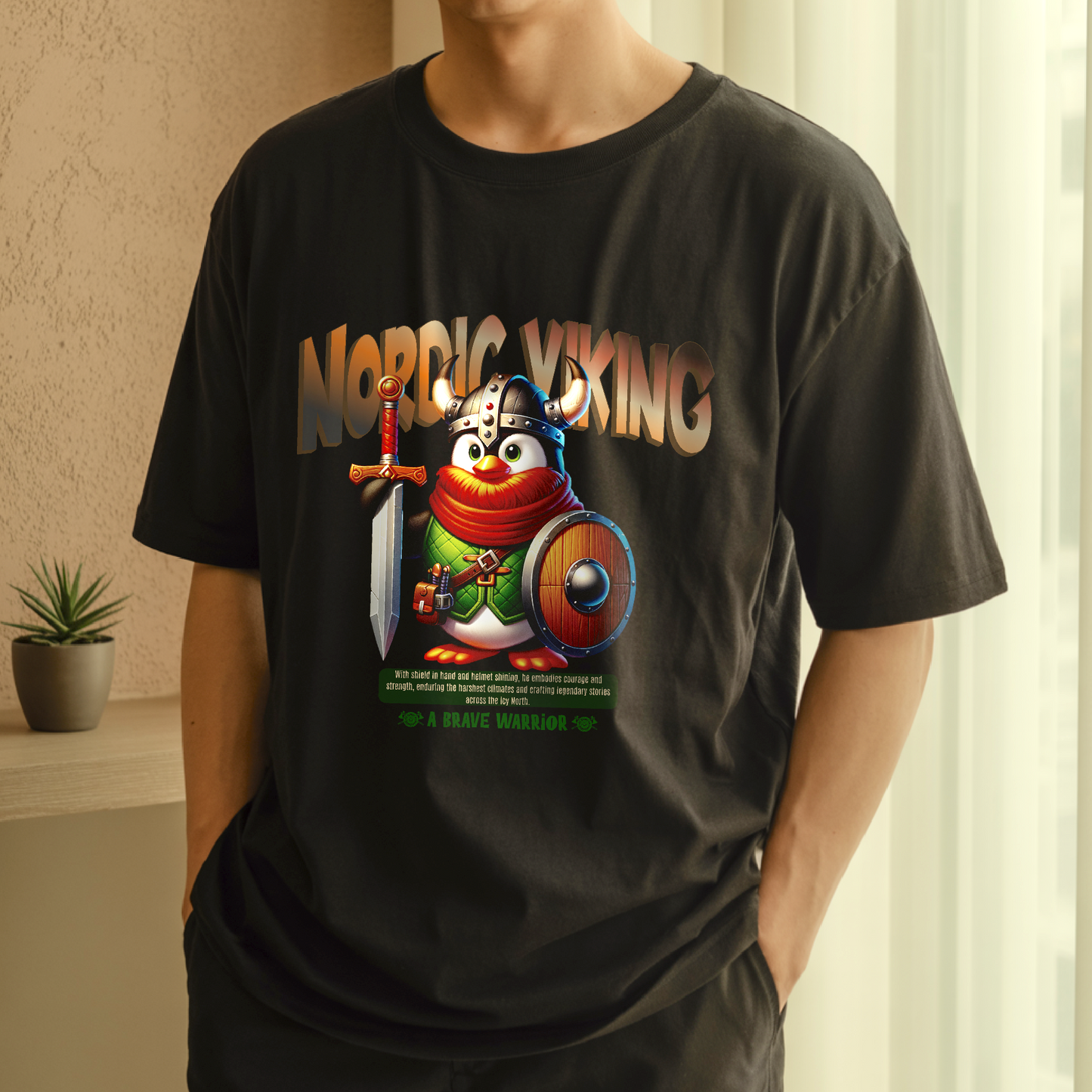 Nordic Viking Penguin – Unisex T-shirt