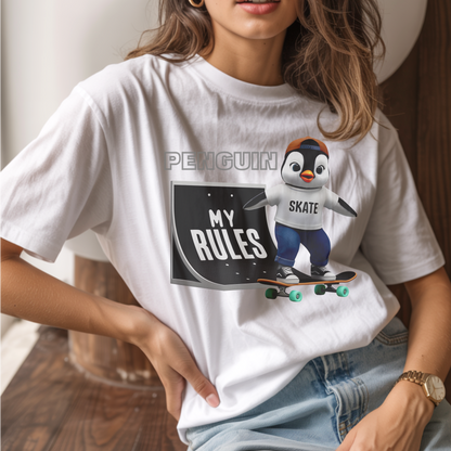 My Rules Penguin – Unisex T-shirt