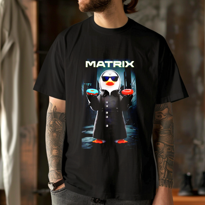 Matrix Penguin – Unisex T-shirt