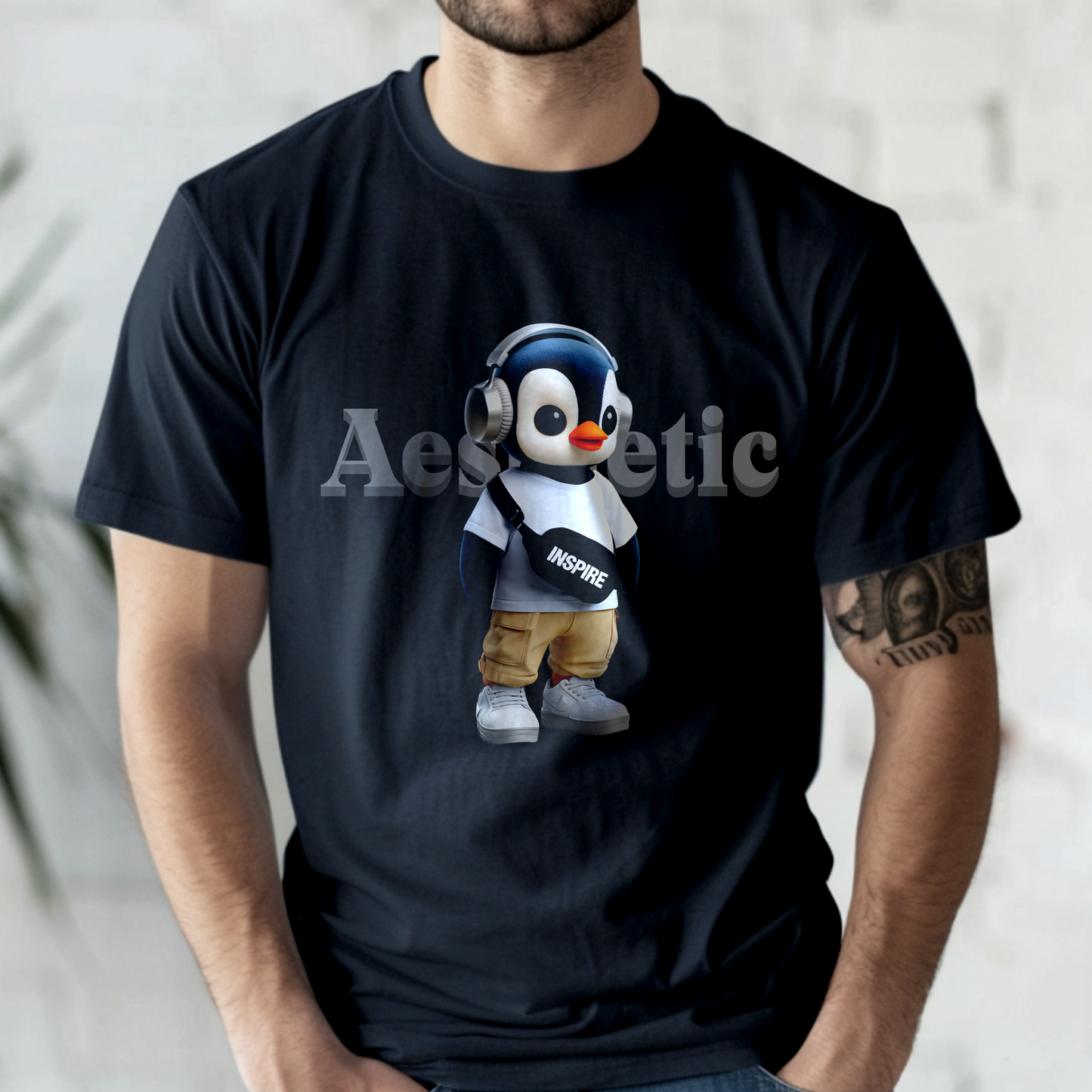 Inspire Aesthetic Penguin – Unisex T-shirt