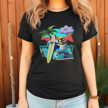 Beach Club Penguin – Unisex T-shirt