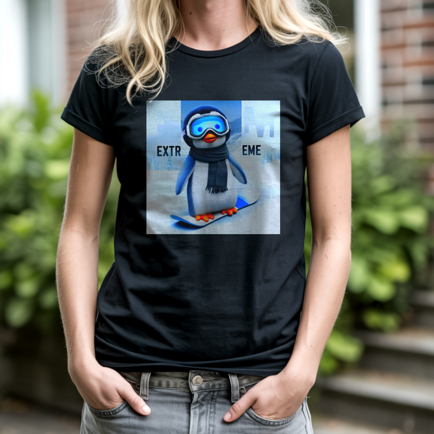 Extreme Snowboard Penguin – Unisex T-shirt