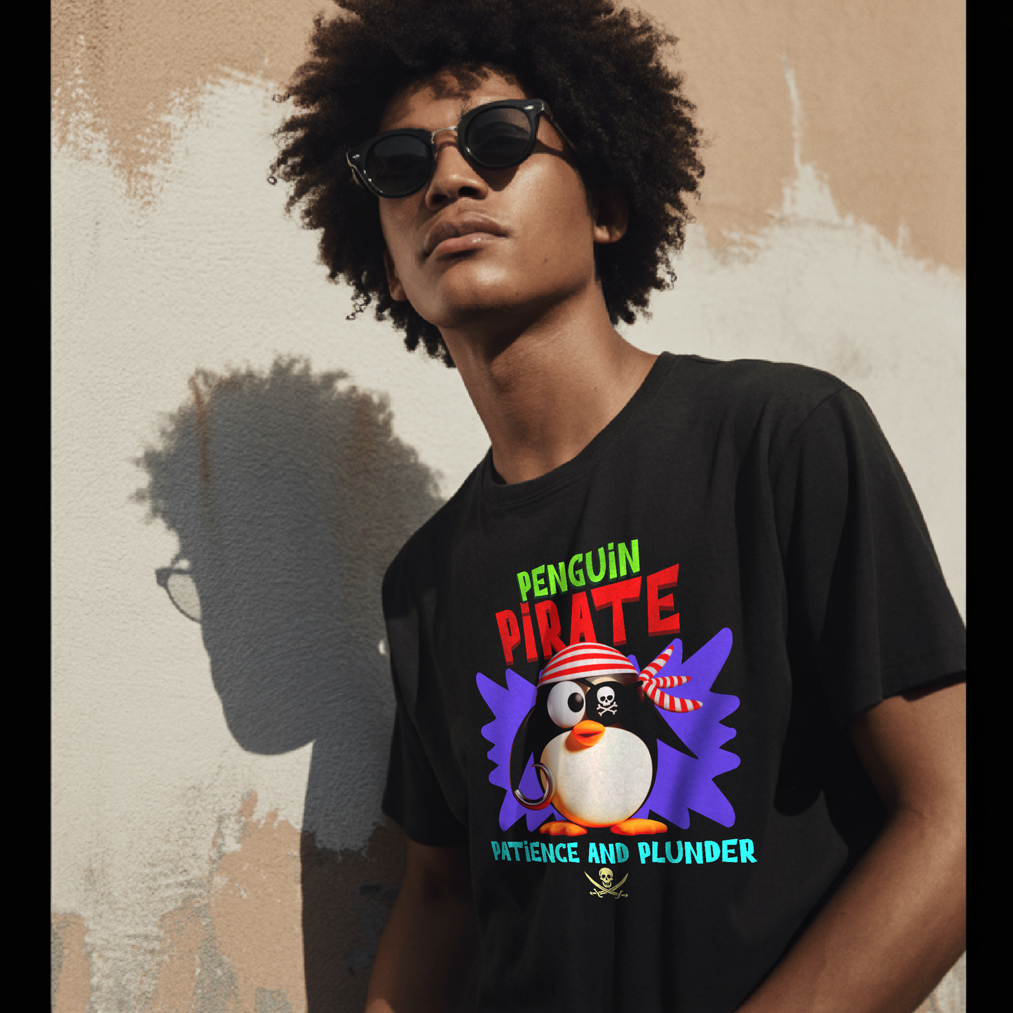 Penguin Pirate – Unisex T-shirt