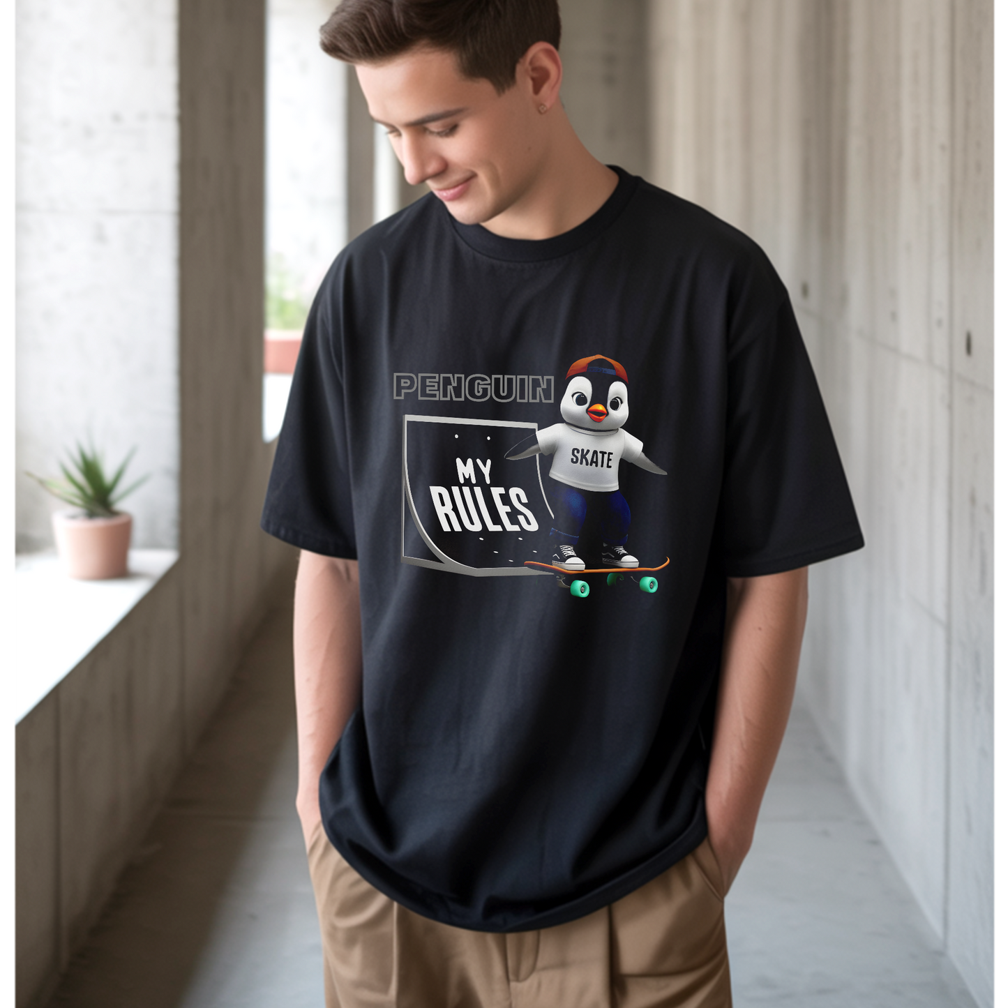 My Rules Penguin – Unisex T-shirt