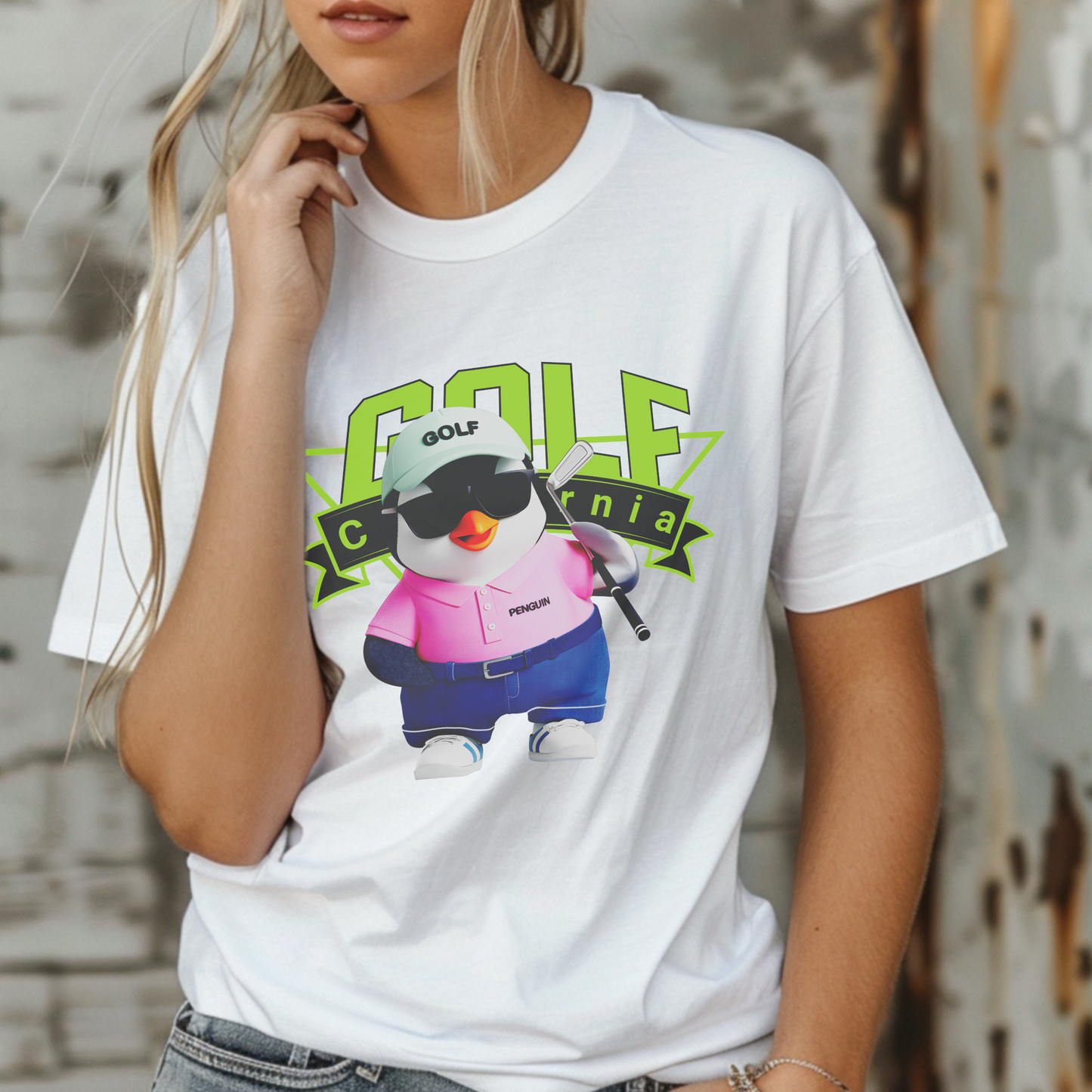Golf California Penguin – Unisex T-shirt
