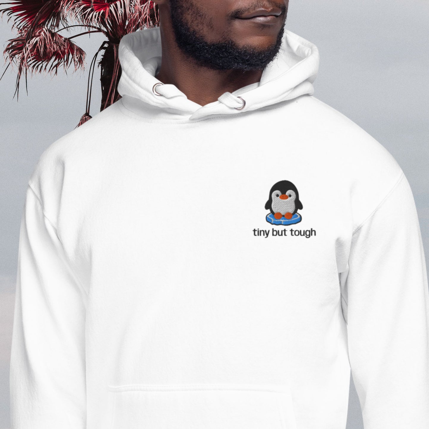 Mini Chill Penguin – Embroidered Unisex Hoodie