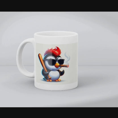 Gangster Penguin Vibes – Ceramic Mug
