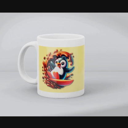 Coffee Wave Rider – Ceramic Mug
