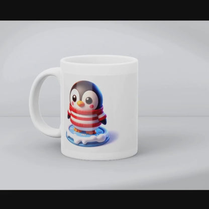 Chilly Cutie in Stripes – Ceramic Mug