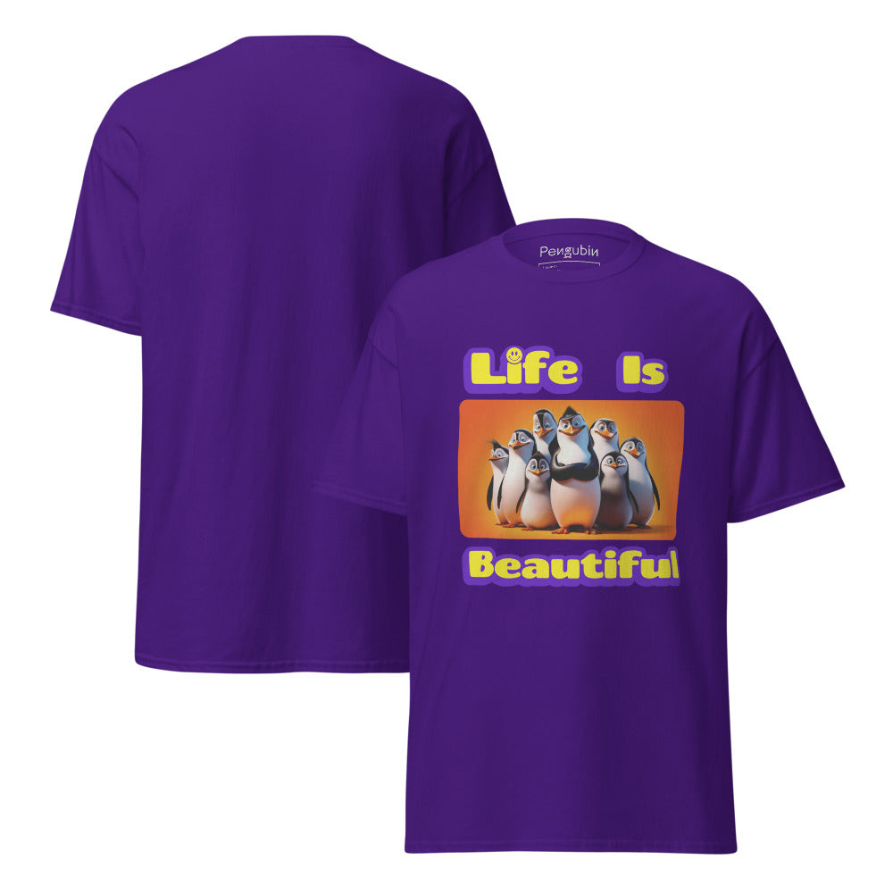 Life Is Beautiful Penguins – Unisex T-shirt